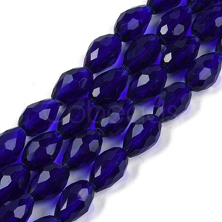 Transparent Glass Beads Strands EGLA-N013-T8mm-D07-1