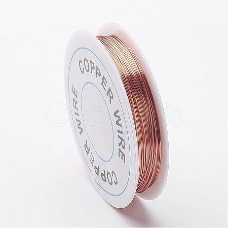 Round Copper Jewelry Wire X-CW0.4mm014-1