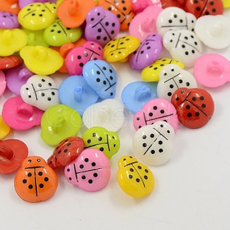 Acrylic Shank Buttons BUTT-E006-B-M-1