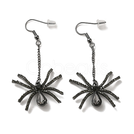 Halloween Alloy Dangle Earrings EJEW-K274-04B-1