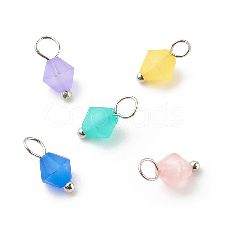 Frosted Acrylic Charms PALLOY-JF01745-03-1