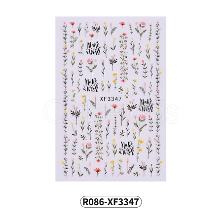 Nail Art Stickers Decals MRMJ-R086-XF3347-1
