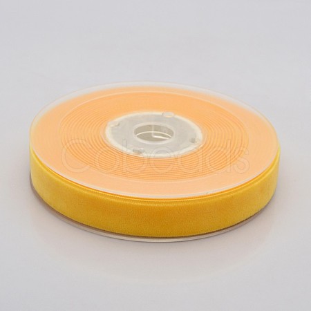 Polyester Velvet Ribbon for Gift Packing and Festival Decoration SRIB-M001-15mm-660-1