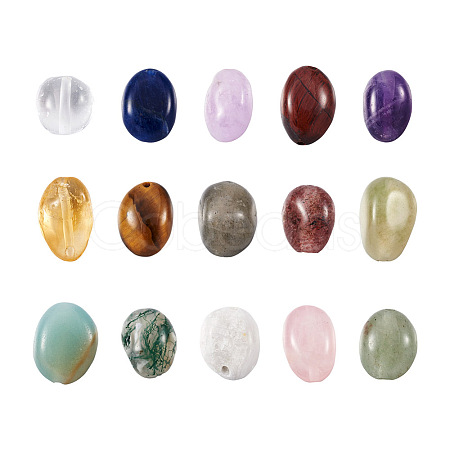 Craftdady 150Pcs 15 Colors Natural Mixed Gemstone Beads G-CD0001-07-1