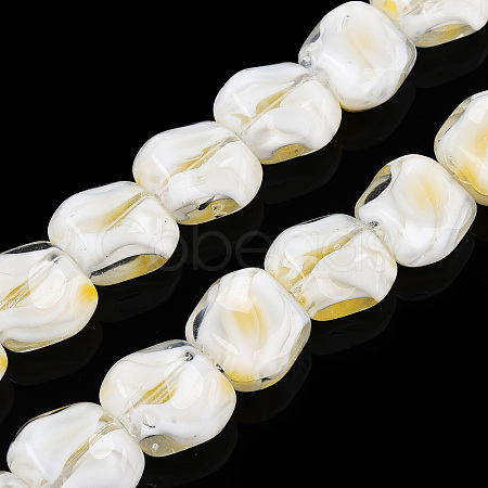 Handmade Milleflori Glass Beads Strands LAMP-M018-01A-09-1