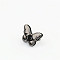 Alloy Purse Twist Locks, Turn Lock Clasp, DIY Bag Making Accessories, Butterfly, Gunmetal, 3.4x2.5x2cm