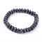 Natural Labradorite Beads Stretch Bracelets, 2 inch(52mm)