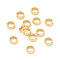 201 Stainless Steel Spacer Beads, Flat Round/Ring, Real 18K Gold Plated, 6x2mm, Hole: 4mm