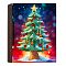 DIY Diamond Painting Kit, Including Resin Rhinestones Bag, Diamond Sticky Pen, Tray Plate and Glue Clay, Christmas Tree, 200x170x45mm