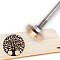 Stamping Embossing Soldering Iron with Stamp, for Cake/Wood, Tree Pattern, 30mm