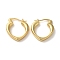 Rack Plating Brass Heart Hoop Earrings for Women, Lead Free & Cadmium Free, Long-Lasting Plated, Real 18K Gold Plated, 20x4mm