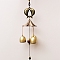 Alloy Wind Chimes, Pendant Decorations, with Bell Charms, Fish, 460mm