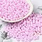 6/0 Glass Seed Beads, Opaque Colours Luster, Teardrop, Pearl Pink, 4.5~5x4x3~3.5mm, Hole: 0.9mm, about 5625Pcs/Pound