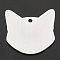 Aluminium Big Pendants, Laser Cut Big Pendants, Stamping Blank Tag, Fox, Silver, 51x51x1.5mm, Hole: 4mm