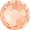 Preciosa&reg MAXIMA Crystal No Hotfix Flatback Stones, Czech Crystal, Aluminium Layer, Round(438 11 615 Chaton Rose), 00030 266 Apricot, SS10(2.7~2.9mm)