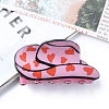 Hat with Heart PVC Plastic Claw Hair Clips PW-WG82604-04-1