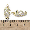 Brass Micro Pave Cubic Zirconia Pendants KK-G485-27B-G-3