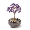 Natural Amethyst Chips Tree Decorations DJEW-M012-02E-1