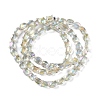 Electroplate Glass Beads Strands EGLA-Q128-06A-FR05-2