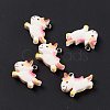 Opaque Resin Unicorn Pendants RESI-G040-A05-2