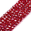 Electroplate Glass Beads Strands EGLA-A044-T2mm-A01-1