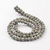 Synthetic Lava Rock Round Beads Strands G-I124-6mm-13-3