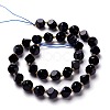 Synthetic Blue Goldstone Beads Strand G-M367-36C-2