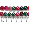 Dyed Natural Agate Beads Strands X-G-R262-8mm-1-2