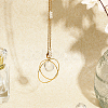CHGCRAFT Glass Teardrop Pendant Decorations HJEW-CA0001-57-4