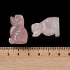 Natural Rose Quartz Carved Healing Figurines G-B062-03D-4