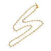 304 Stainless Steel Enamel Curb Chain Necklaces & Bracelet Set SJEW-JS01218-2