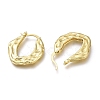 Brass Hoop Earrings X-EJEW-H104-17G-3