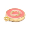 Golden Plated Alloy Enamel Charms X-ENAM-Q437-11O-2