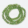 Electroplate Glass Beads Strands EGLA-A034-T1mm-K04-2