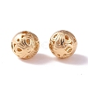 Brass Hollow Round Beads KK-P226-32CG-2