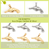 DICOSMETIC 8Pcs 2 Colors 304 Stainless Steel Pendants STAS-DC0010-07-4