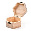 Wooden Storage Boxes OBOX-WH0004-06-3