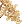 Natural Yellow Quartz Chips Tree Decorations DJEW-M012-02F-3