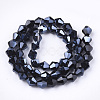 Electroplate Glass Beads Strands X-EGLA-Q118-6mm-A03-2