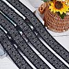 Gorgecraft Ethnic style Embroidery Polyester Ribbons OCOR-GF0002-24A-5