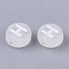 Transparent Frosted Acrylic Beads FACR-T002-001-2