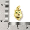 Brass Micro Pave Cubic Zirconia Pendants KK-M283-24C-02-3