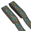 Ethnic style Embroidery Polyester Ribbons OCOR-WH0063-30A-1