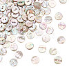 120Pcs Natural Shell Buttons BUTT-FG0001-13-1