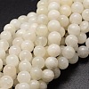 Natural White Moonstone Round Beads Strands G-E329-4-4.5mm-49-1