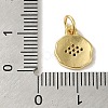 Brass Micro Pave Cubic Zirconia Charms KK-M283-19C-01-3