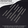Unicraftale 100Pcs 2 Style 304 Stainless Steel Curb Chain Extender STAS-UN0038-14P-3