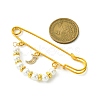 Shell Pearl & Brass Beaded Brooch JEWB-BR00163-3