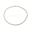 304 Stainless Steel Cuban Link Chain Necklace for Men Women NJEW-E093-03GP-02-1
