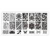 Lace Flower Stainless Steel Nail Art Stamping Plates MRMJ-L003-C09-1